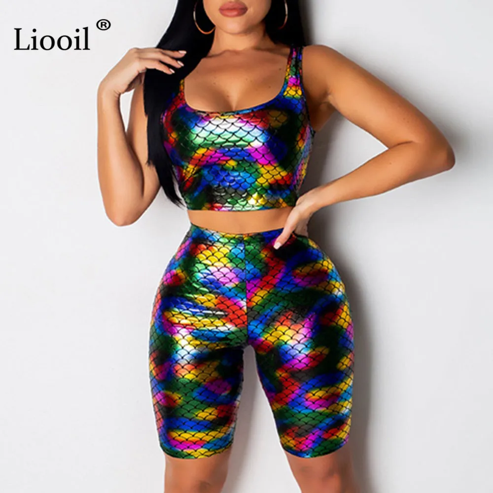 Liooil Fish Scale Sequin Print 2 Piece Set Women 2019 High Elastic Top And Pants High Waist Two Piece Outfits Sexy Matching Sets
Liooil Fish Scale Sequin Print 2 Piece Set Women 2019 High Elastic Top And Pants High Waist Two Piece Outfits Sexy Matching Sets