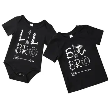 Little Brother Big Brother Match Clothes Baby Boy Romper Bodysuit Big Boy T-shirt Tops Matching Outfits
Little Brother Big Brother Match Clothes Baby Boy Romper Bodysuit Big Boy T-shirt Tops Matching Outfits