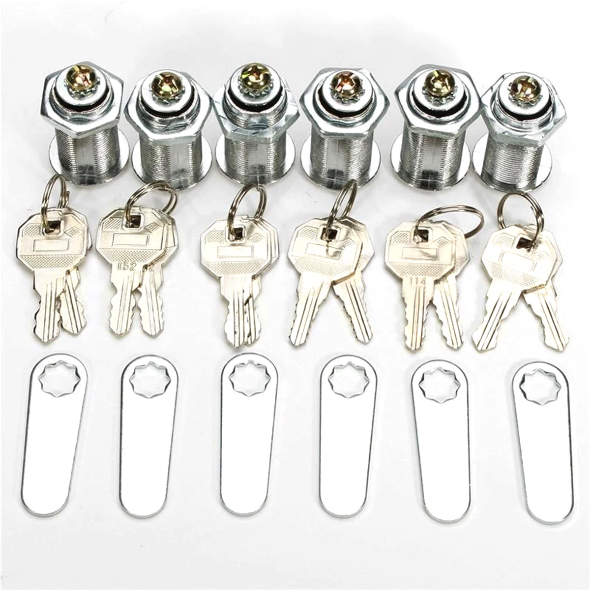 Image 6pcs set Replacement Mayitr Desk Drawer Lock DIY Cabinet Door Box Panel Locks For Home Tools