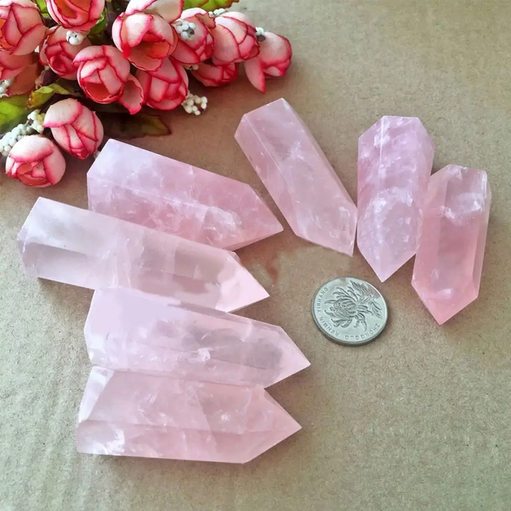 1PC Large 50-60mm and 70-75mm 100% Natural Rock Pink Rose Quartz Crystal Stone Point Healing Crystal Stone For Home Decoration
1PC Large 50-60mm and 70-75mm 100% Natural Rock Pink Rose Quartz Crystal Stone Point Healing Crystal Stone For Home Decoration