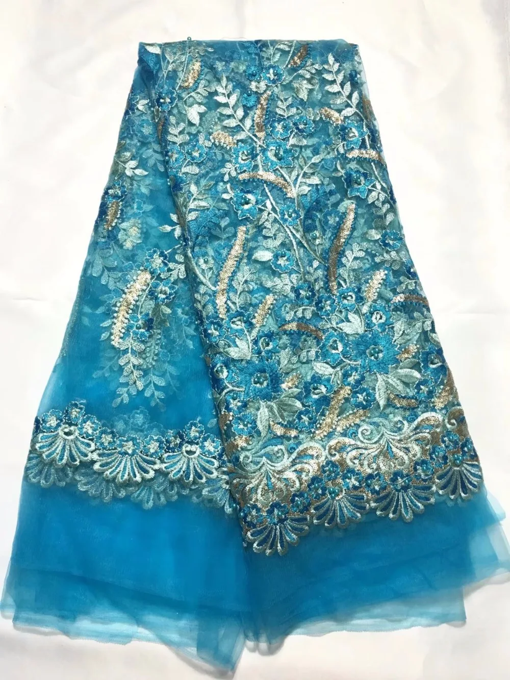 very soft 5 yards African tulle lace fabric with big laser diamonds Guipure lace borders high quality
very soft 5 yards African tulle lace fabric with big laser diamonds Guipure lace borders high quality