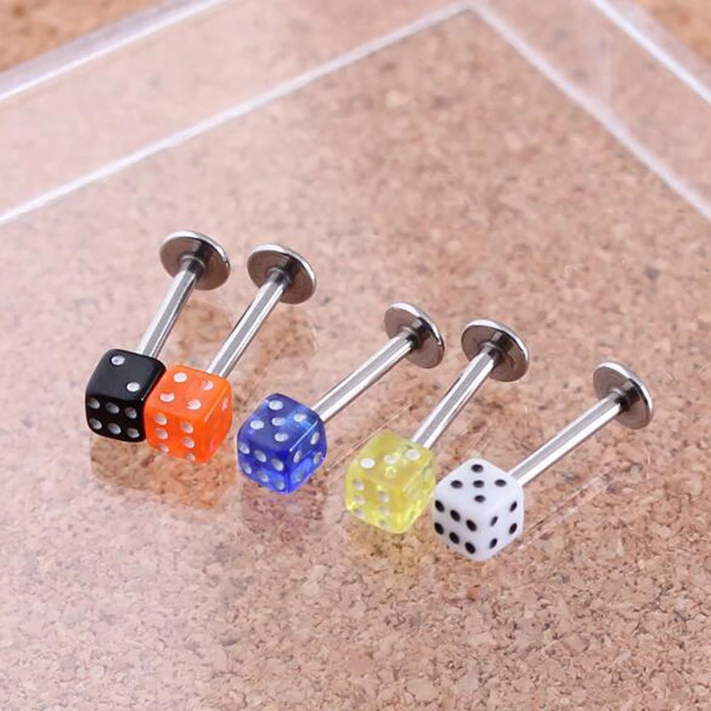 5Pieces Free Shipping Labret Ring 16Gx8x3mm Stainless Steel Dice Lip Rings Tragus Ear piercing Body Jewelry Helix labret rings
5Pieces Free Shipping Labret Ring 16Gx8x3mm Stainless Steel Dice Lip Rings Tragus Ear piercing Body Jewelry Helix labret rings