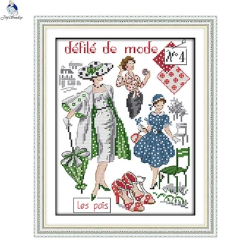 JoySunday cross stitch kits needlework set Fashion models Girls Still Life 14CT 11CT cotton painting gift art factory wholesale
JoySunday cross stitch kits needlework set Fashion models Girls Still Life 14CT 11CT cotton painting gift art factory wholesale