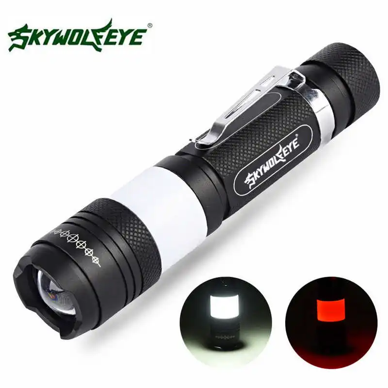 G700 X800 Tactical Zoomable XML T6 LED Military Flashlight Light Lamp torch flashlight t6 powerful led flashlight #4A31 (10)