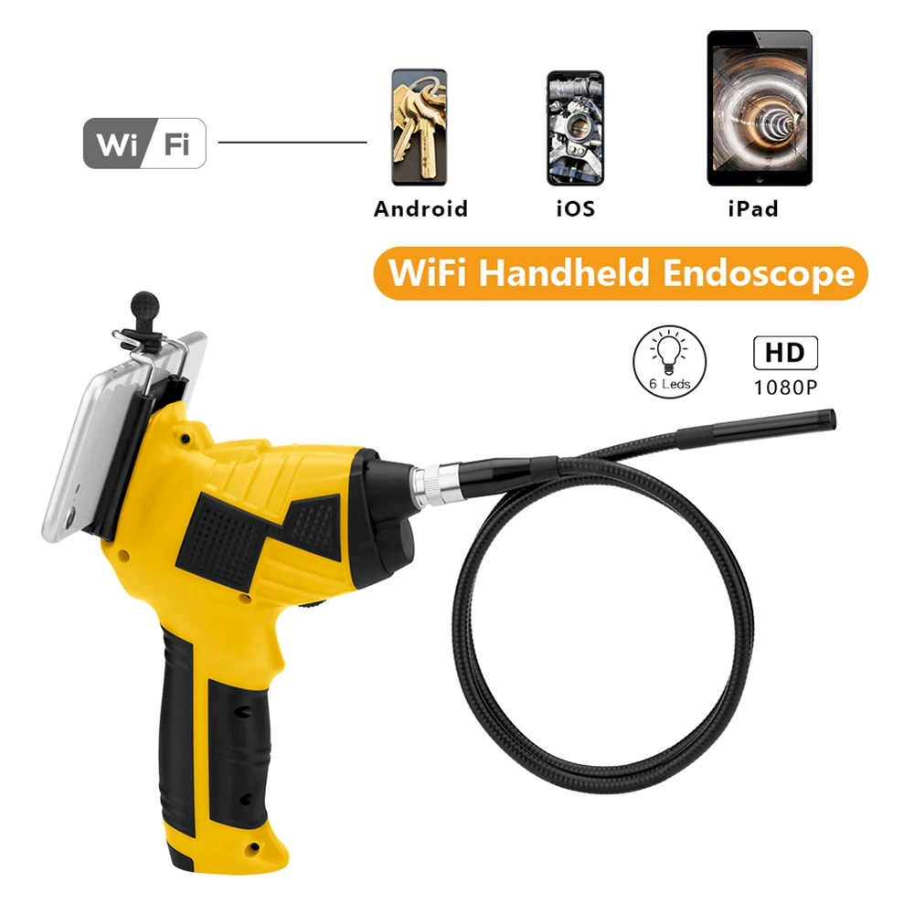 WiFi Handheld Endoscope 1080P Inspection Camera for Auto Repair Tool Snake Hard Waterproof 4.3 Inch Industrial Home Endoscope
WiFi Handheld Endoscope 1080P Inspection Camera for Auto Repair Tool Snake Hard Waterproof 4.3 Inch Industrial Home Endoscope
