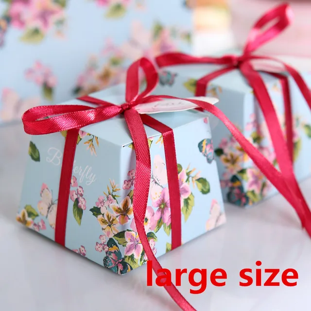 size trapezoid wedding decoration candy boxes gift box party