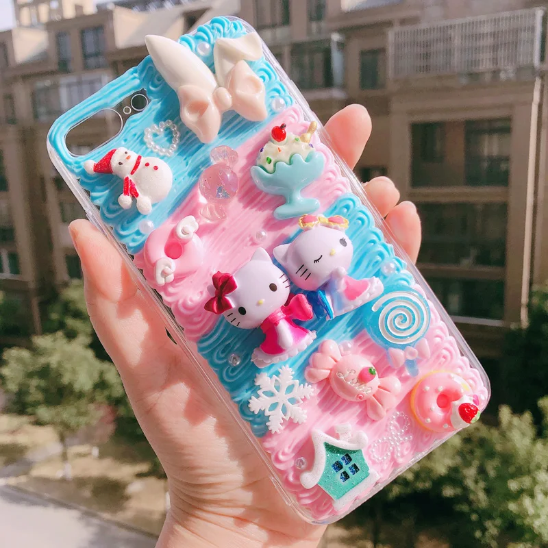 Чехол сделай сам для iphone 11 XS Max чехол телефона с 3D мультяшным котом 8 7 6 6s plus XR