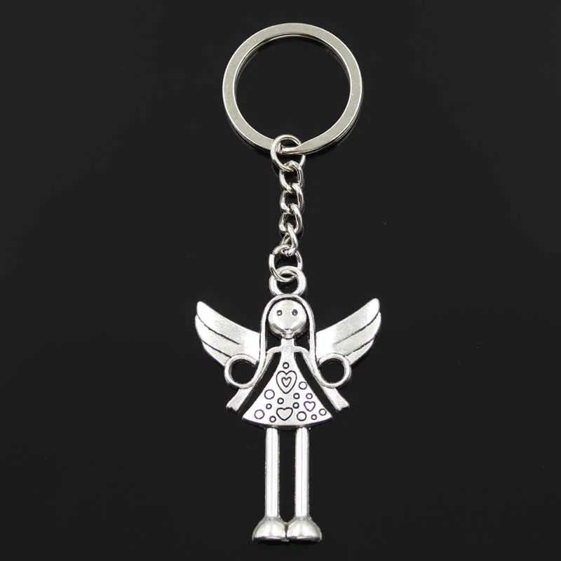 New Keychain 58x38mm angel Pendants DIY Men Car Key Chain Ring Holder Keyring Souvenir Jewelry Gift
New Keychain 58x38mm angel Pendants DIY Men Car Key Chain Ring Holder Keyring Souvenir Jewelry Gift