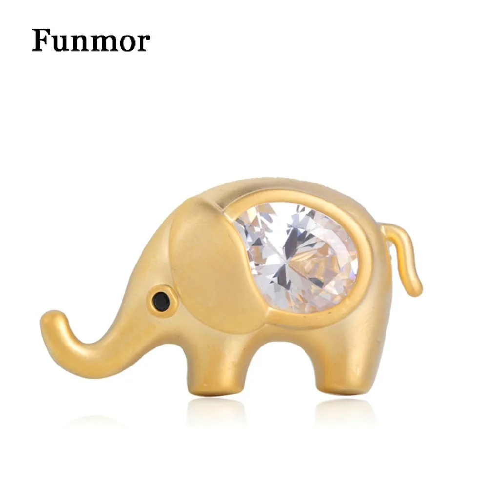 FUNMOR Cute Copper Elephant Shape Brooches For Women Kids Bag Collar Hijab Pins Zircon Animal Brooch
FUNMOR Cute Copper Elephant Shape Brooches For Women Kids Bag Collar Hijab Pins Zircon Animal Brooch