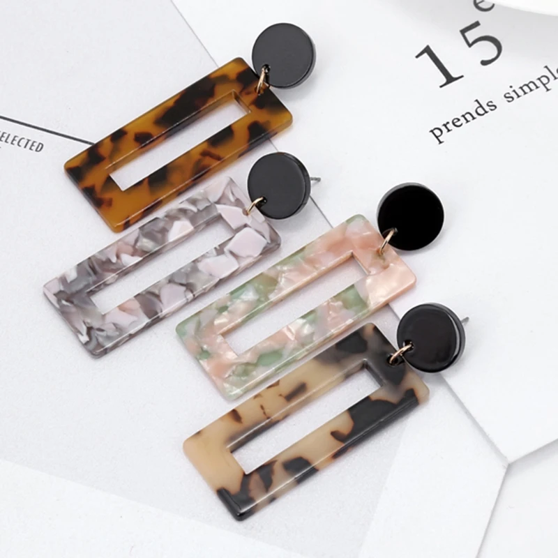 Square Acrylic Drop Earrings For Girls Vintage Dangle Earrings For Women Jewelry Birthday Gift Wholesale
Square Acrylic Drop Earrings For Girls Vintage Dangle Earrings For Women Jewelry Birthday Gift Wholesale
