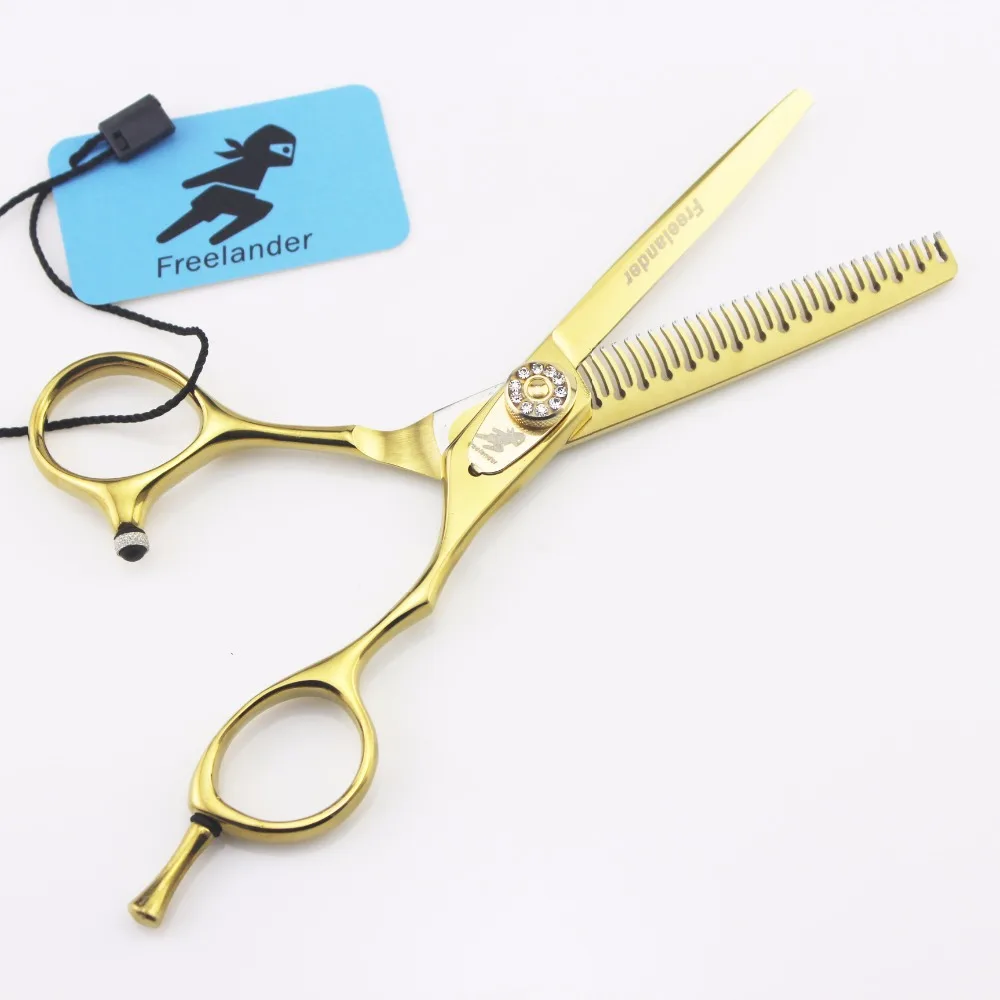 

6inch Reverse Thinning Hair Scissor Gold Painting Professional Hairdressing Style Pet Grooming Shear Clipper High Quality