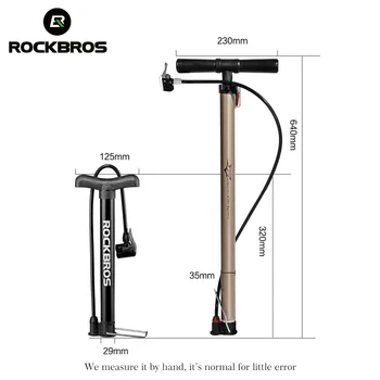 ROCKBROS 120PSI Alloy Bicycle Pumps Presta Schrader AV FV Mini MTB Road Bike Cycling Air Pump Tire Ball Inflator Pressure Gauge
ROCKBROS 120PSI Alloy Bicycle Pumps Presta Schrader AV FV Mini MTB Road Bike Cycling Air Pump Tire Ball Inflator Pressure Gauge