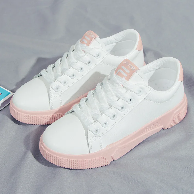 2019 Spring Tenis Feminino Sneakers Lace-up New White Shoes Woman PU Leather Platform Sneaker Female Shoes Casual Women Shoes
2019 Spring Tenis Feminino Sneakers Lace-up New White Shoes Woman PU Leather Platform Sneaker Female Shoes Casual Women Shoes