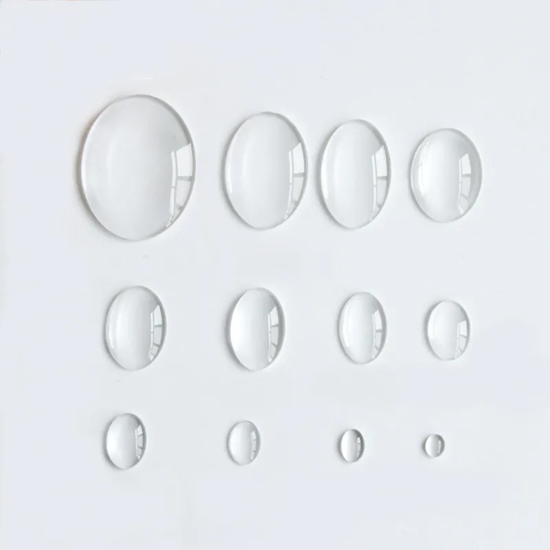 Фото 40 шт. прозрачные стеклянные кабошоны для украшений 10 - купить