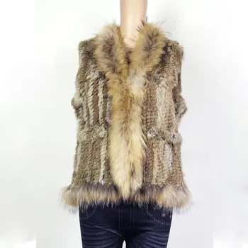 GTC088 WOMENS NEW STYLE SLEEVELESS SIDE POCKETS GENUINE REAL RACCOON FUR COLLAR KNIT RABBIT FUR VEST TRIM GILETS WAISTCOAT COAT
GTC088 WOMENS NEW STYLE SLEEVELESS SIDE POCKETS GENUINE REAL RACCOON FUR COLLAR KNIT RABBIT FUR VEST TRIM GILETS WAISTCOAT COAT