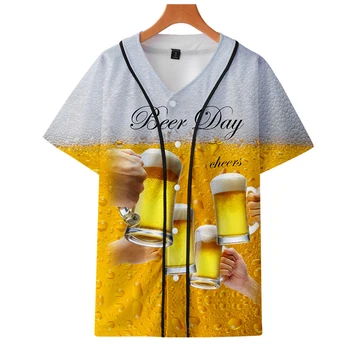 2019 New 3D beer day Drinking companion Happy Beer time Short sleeve baseball uniform Men/Women Casual jacket Clothes
2019 New 3D beer day Drinking companion Happy Beer time Short sleeve baseball uniform Men/Women Casual jacket Clothes