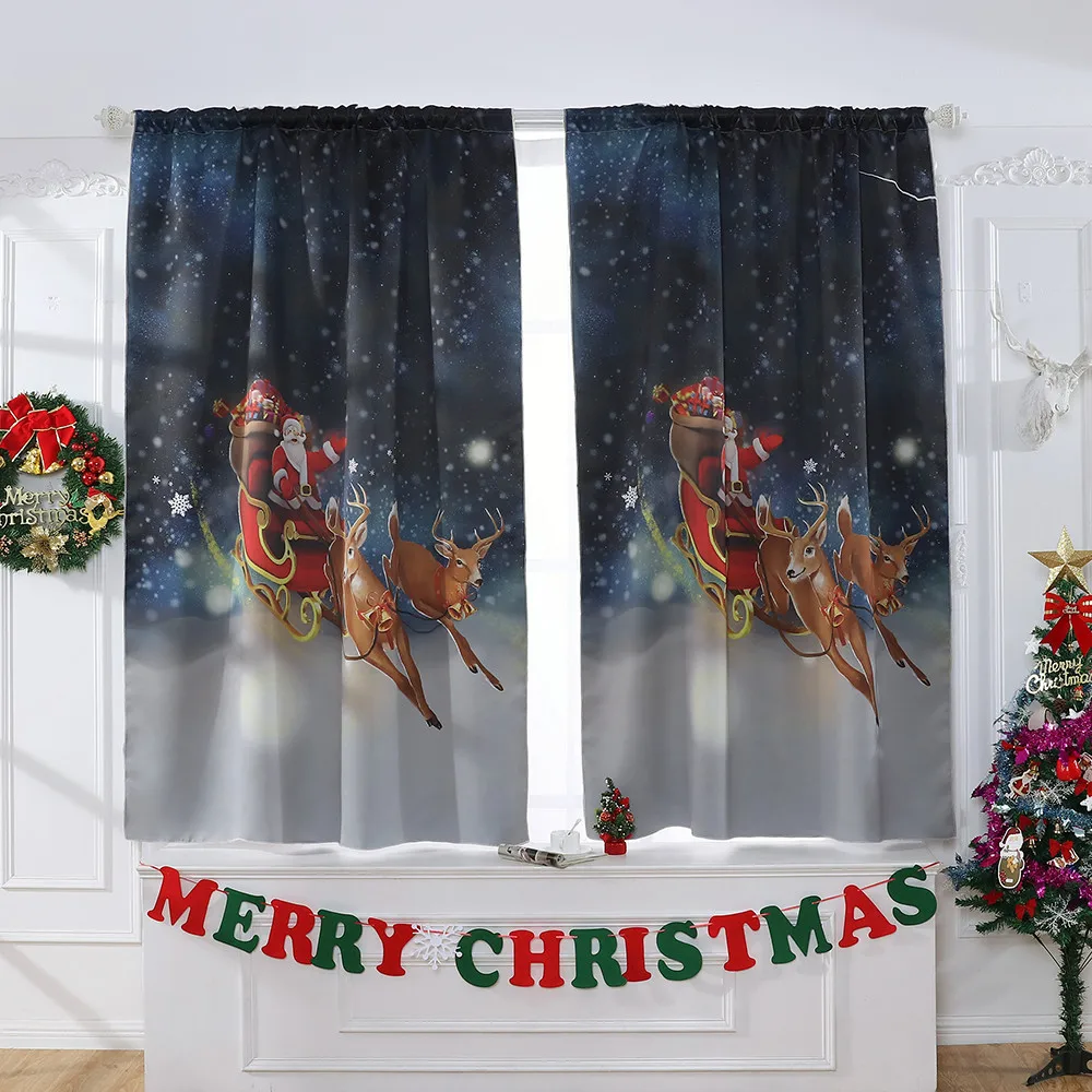 1pc Christmas yube Curtain Window Treatment Voile Drape Valance 1 Panel Fabric 2018 New Fashion Christmas Decoration
1pc Christmas yube Curtain Window Treatment Voile Drape Valance 1 Panel Fabric 2018 New Fashion Christmas Decoration