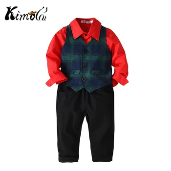 Kimocat Boy Clothing Set 3Pcs Plaid Vest + Shirt + Pants Gentleman Suits Waistcoat Boy Kids Clothes Wedding Party School Unifor
Kimocat Boy Clothing Set 3Pcs Plaid Vest + Shirt + Pants Gentleman Suits Waistcoat Boy Kids Clothes Wedding Party School Unifor
