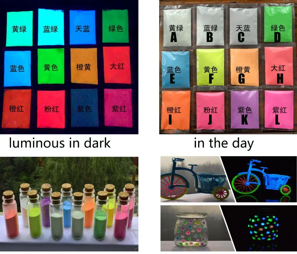 10gram/bag LUMINOUS powder for glass vials art DIY jewelry making component craft material glow in dark
10gram/bag LUMINOUS powder for glass vials art DIY jewelry making component craft material glow in dark