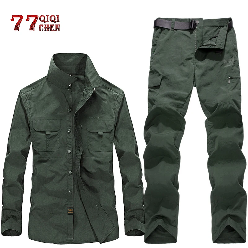 2 Pcs Sets Military Uniform Summer Quick Drying Shirts+Cargo Pants Waterproof Army Combat Suit 2019 Tactical Work Hunt Clothing
2 Pcs Sets Military Uniform Summer Quick Drying Shirts+Cargo Pants Waterproof Army Combat Suit 2019 Tactical Work Hunt Clothing