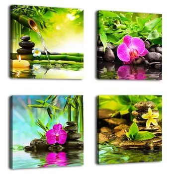Canvas Painting Wall Art picture Decor SPA Stone Green Bamboo Pink 4 Panels Modern Zen Canvas Painting Prints Giclee Art
Canvas Painting Wall Art picture Decor SPA Stone Green Bamboo Pink 4 Panels Modern Zen Canvas Painting Prints Giclee Art