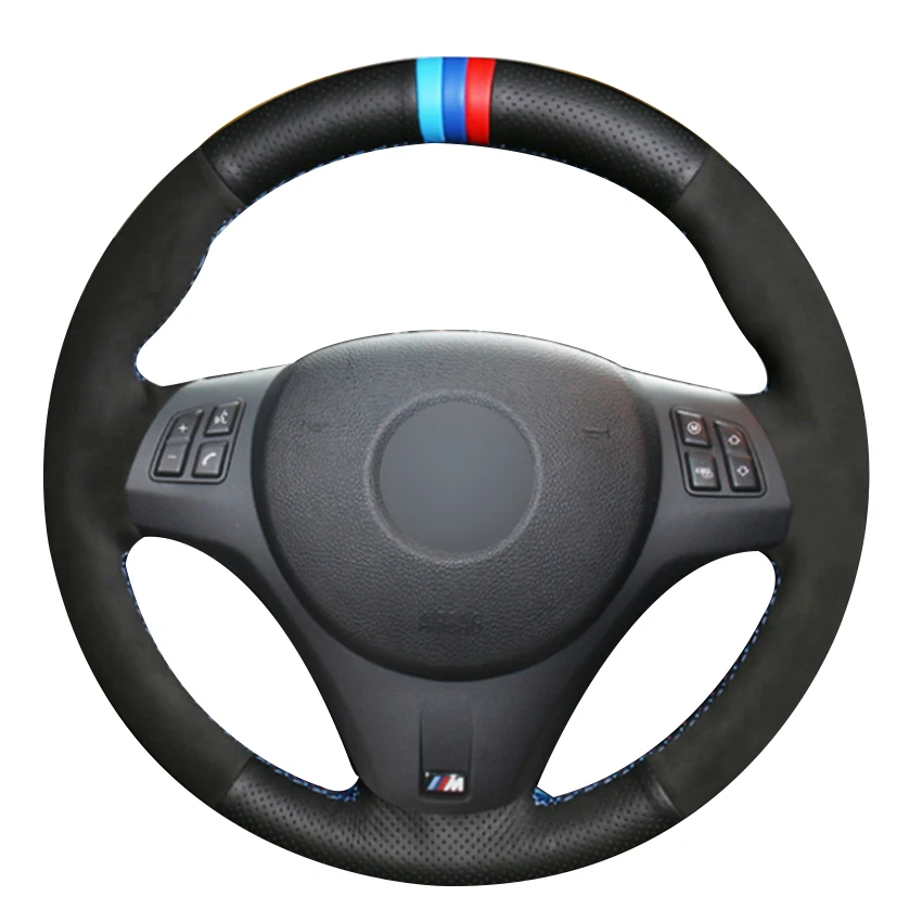 Black Natural Leather Black Suede Light Blue Blue Red Marker Car Steering Wheel Cover for BMW M3 2009-2013 E92
Black Natural Leather Black Suede Light Blue Blue Red Marker Car Steering Wheel Cover for BMW M3 2009-2013 E92
