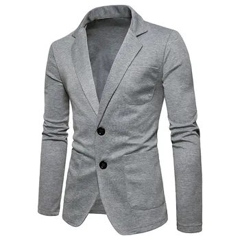 2018 New Men Blazer Fashion Slim Button Solid Color Casual Blazer For Men Brand Mens Suit Jacket Gentleman Outerwear Male
2018 New Men Blazer Fashion Slim Button Solid Color Casual Blazer For Men Brand Mens Suit Jacket Gentleman Outerwear Male