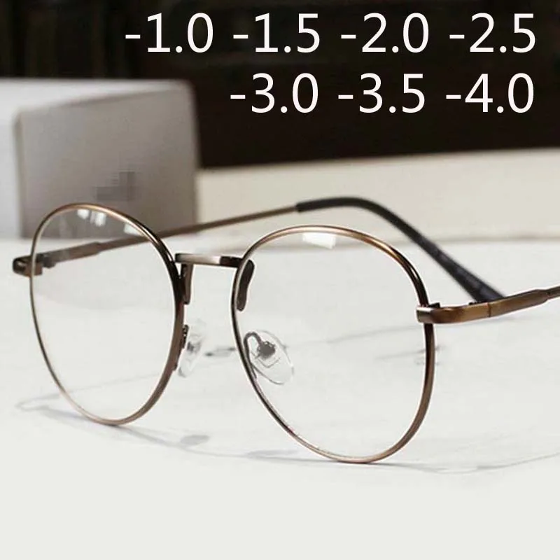 Full Alloy Frame Glasses Men Women Oval Myopia Eyewear Blue Coated Vintage Big Myopia Glasses -1.0 -1.5 -2.0 -2.5 -3.0 -3.5 -4.0
Full Alloy Frame Glasses Men Women Oval Myopia Eyewear Blue Coated Vintage Big Myopia Glasses -1.0 -1.5 -2.0 -2.5 -3.0 -3.5 -4.0