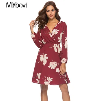 Mlybovi Spring Floral Women Dresses V Neck Multicolor Elegant Long Sleeve High Waist A Line Women Dresses 2019 Autumn vestidos
Mlybovi Spring Floral Women Dresses V Neck Multicolor Elegant Long Sleeve High Waist A Line Women Dresses 2019 Autumn vestidos