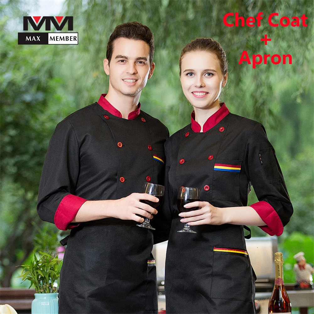 M-3XL Men Women Spliced Stand Collar Double Breasted Kitchen Chef Work Coat Long Sleeve Cook Suit Restaurant Uniforms Jacket 
M-3XL Men Women Spliced Stand Collar Double Breasted Kitchen Chef Work Coat Long Sleeve Cook Suit Restaurant Uniforms Jacket