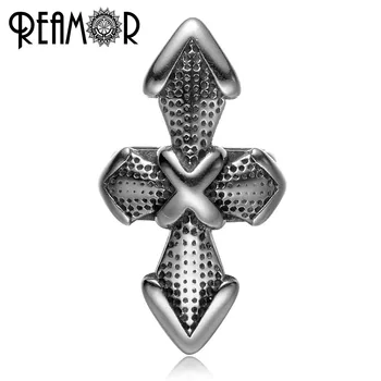 REAMOR Hole Size 5mm 316l Stainless Steel Cross Double Hole European Charms Beads DIY Punk Leather Bracelet Jewelry Making
REAMOR Hole Size 5mm 316l Stainless Steel Cross Double Hole European Charms Beads DIY Punk Leather Bracelet Jewelry Making