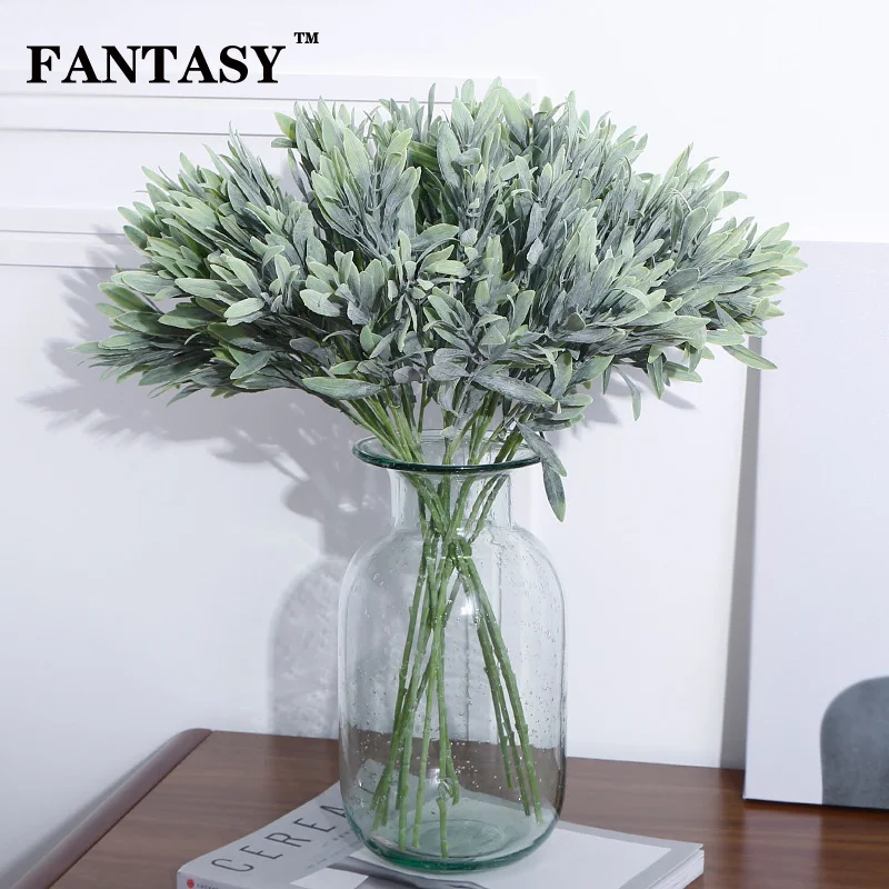 5fork Fake Olive Leafs Artificial Plant Foliage Plastic Green Palm Leave Branch Flocking Tropical Shrub for Home Christmas Decor
5fork Fake Olive Leafs Artificial Plant Foliage Plastic Green Palm Leave Branch Flocking Tropical Shrub for Home Christmas Decor