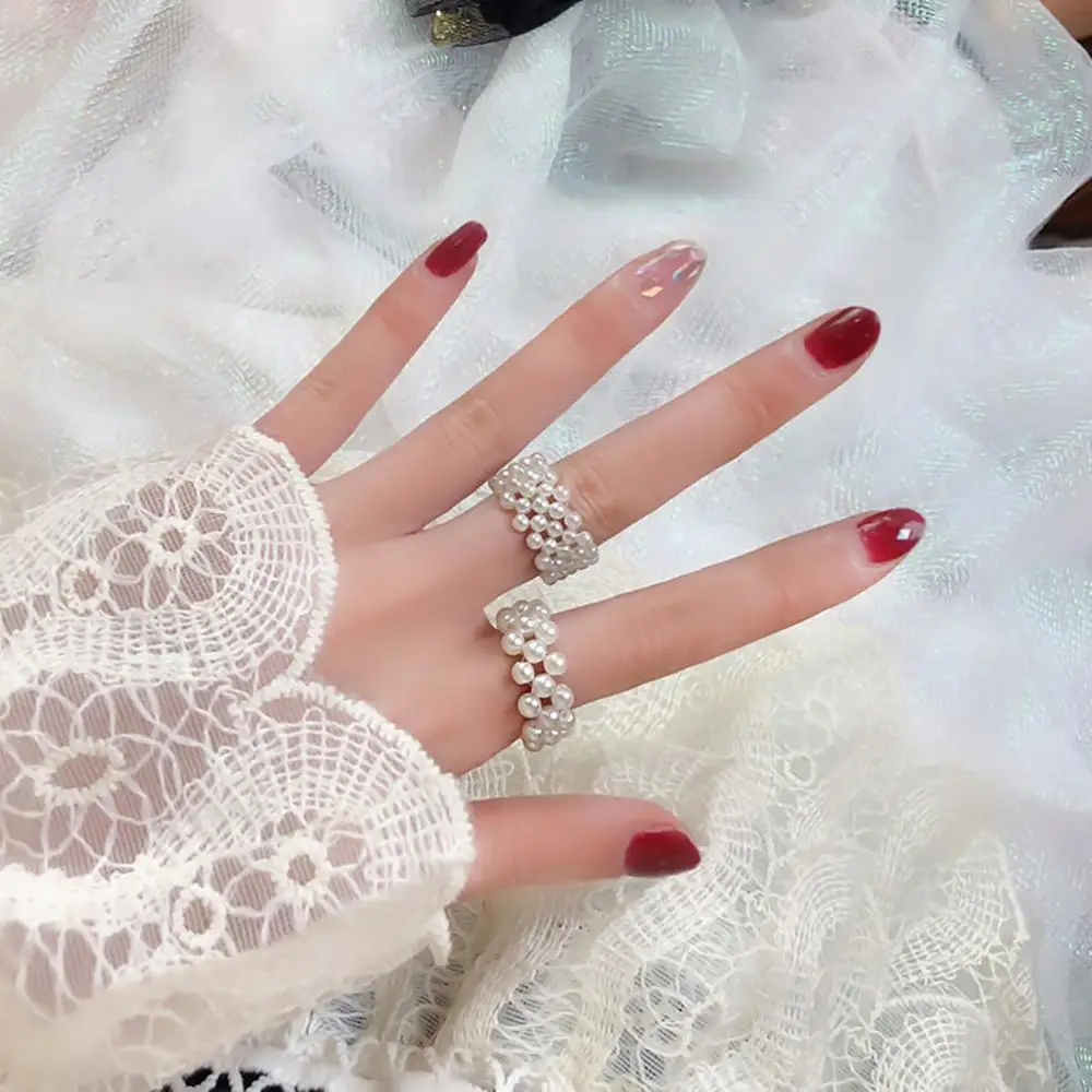 INS Simple Imitation Pearls Women Rings Adjustable Fashion Elastic bague femme Crystal Elegant Pretty Party anillos mujer
INS Simple Imitation Pearls Women Rings Adjustable Fashion Elastic bague femme Crystal Elegant Pretty Party anillos mujer