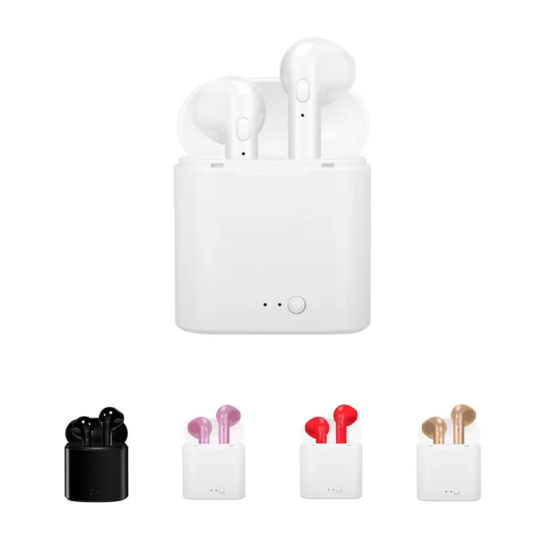 Bluetooth Earphone Headphone i7S TWS Wireless Headset Stereo Music Earbuds With Mic for iphone 6 S 7 8 X Plus for Andriod Phone
Bluetooth Earphone Headphone i7S TWS Wireless Headset Stereo Music Earbuds With Mic for iphone 6 S 7 8 X Plus for Andriod Phone