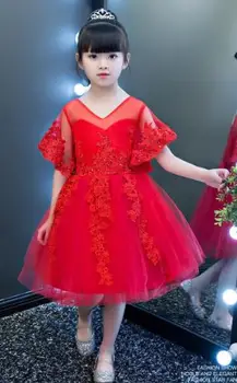 igh Quality embroider lace Tulle Flower Girl Dress Weddings Party Bow Ball Gown Girl First Communion Dress Girl Baptism dress
igh Quality embroider lace Tulle Flower Girl Dress Weddings Party Bow Ball Gown Girl First Communion Dress Girl Baptism dress