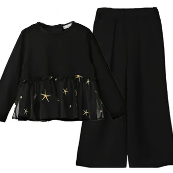 Brand Girls Suits New 2020 Autumn Long Sleeve Kid Mesh Shirt and Loose Pants Stars Children Cotton Set Baby Two-piece Suit,#3496
Brand Girls Suits New 2020 Autumn Long Sleeve Kid Mesh Shirt and Loose Pants Stars Children Cotton Set Baby Two-piece Suit,#3496