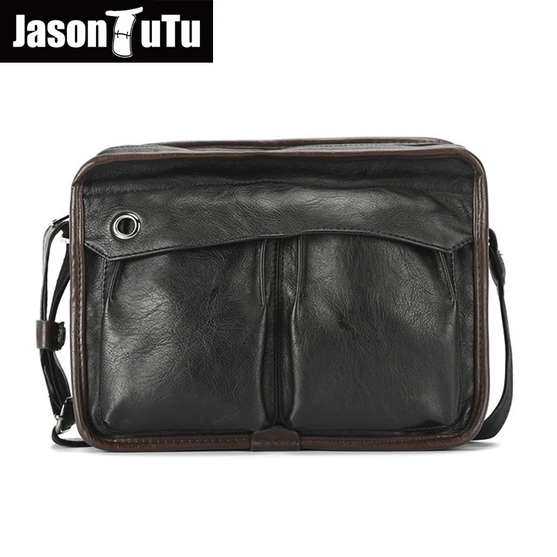 JASON TUTU Designer Handbag Black soft leather Shoulder Bags Messenger bag Men Leather Leisure Crossbody bag purse B476
JASON TUTU Designer Handbag Black soft leather Shoulder Bags Messenger bag Men Leather Leisure Crossbody bag purse B476