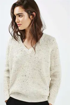 Women Sweaters and Pullovers 2019 New Autumn V-neck Long-sleeved Sweaters Casual Knitted Loose Pull Sweater Mujer
Women Sweaters and Pullovers 2019 New Autumn V-neck Long-sleeved Sweaters Casual Knitted Loose Pull Sweater Mujer