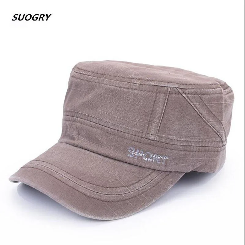 Brand SUOGRY 2018 Classic Unisex Flat Top Cap Military Hats For Men Women 100% Cotton Stitching Spring Summer Visor Hat
Brand SUOGRY 2018 Classic Unisex Flat Top Cap Military Hats For Men Women 100% Cotton Stitching Spring Summer Visor Hat