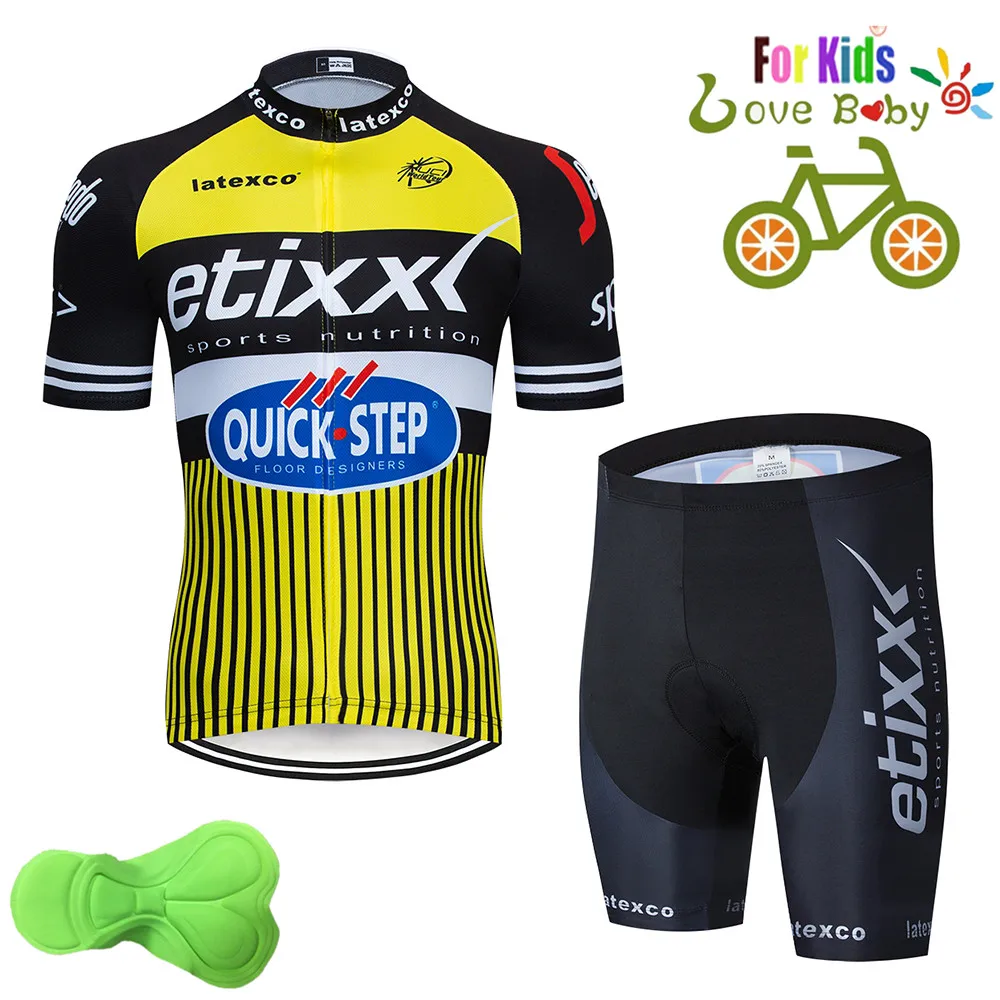 2019 Kids Four-color etixx Team Cycling Jersey Children's Bike Boys Summer Cycling Clothing Cycling Wear Shorts
2019 Kids Four-color etixx Team Cycling Jersey Children's Bike Boys Summer Cycling Clothing Cycling Wear Shorts
