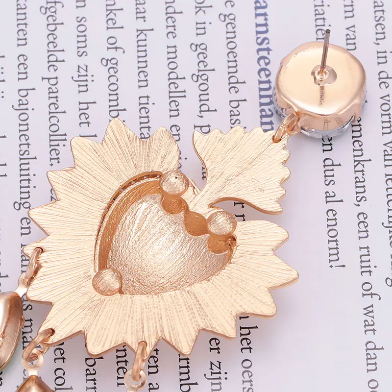 Zinc Alloy mat pendients drop earrings for woman boho (19)