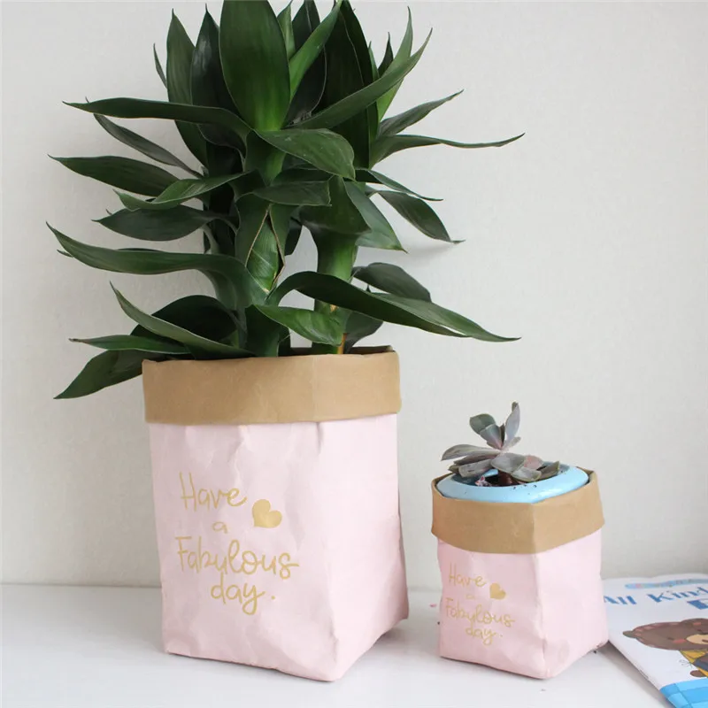Washable Kraft Paper Bag Plant Flowers Pots Multifunction Home Storage Bag Basket Flowerpot Cover Baby Clothing Toy Organizer
Washable Kraft Paper Bag Plant Flowers Pots Multifunction Home Storage Bag Basket Flowerpot Cover Baby Clothing Toy Organizer