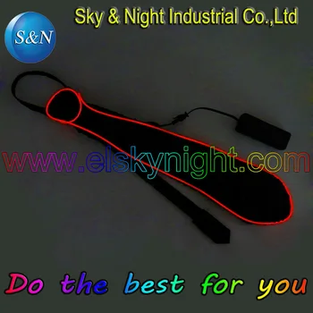 

Hot Sale and Promotion El Tie (Black) with 2.3mm el wire + 3v -AA Portable Mini Controller(ten color for choosing)