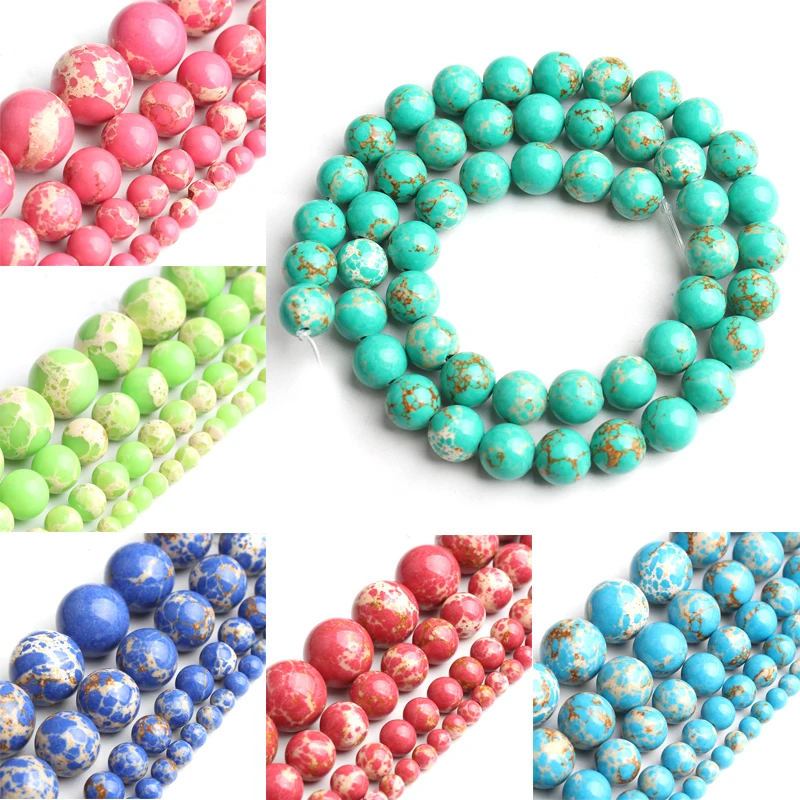 Multicolor Green Blue Sediment Jaspers Round Loose Stone Beads for Jewelry Making DIY Bracelet 15'' strand 4/6/8/10/12mm
Multicolor Green Blue Sediment Jaspers Round Loose Stone Beads for Jewelry Making DIY Bracelet 15'' strand 4/6/8/10/12mm