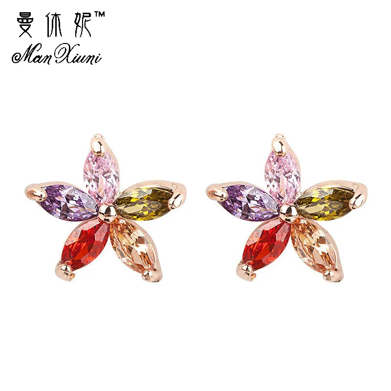 Manxiuni Cute Stud Earring Cubic zirconia Elegant Five Star Gold Colored Ear Fashion Jewelry Earrings For Women Girls
Manxiuni Cute Stud Earring Cubic zirconia Elegant Five Star Gold Colored Ear Fashion Jewelry Earrings For Women Girls