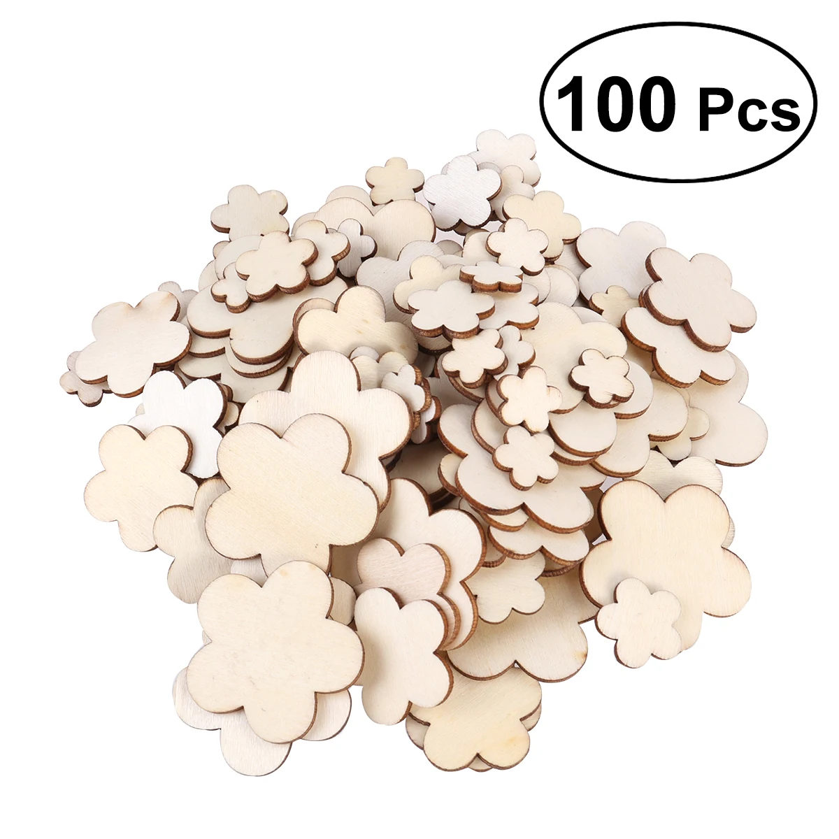 100PCS Unfinished Wooden Plum Blossom Discs Assorted Size For Patchwork Scrapbooking Crafts DIY Decoration Wedding Display
100PCS Unfinished Wooden Plum Blossom Discs Assorted Size For Patchwork Scrapbooking Crafts DIY Decoration Wedding Display