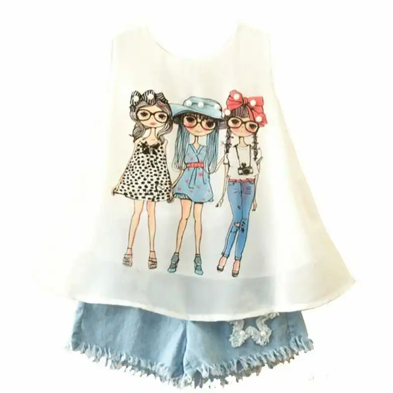 Kids Summer Chiffon Clothing Sets For Girl Vest + Shorts Two-piece Teens Children Fashion Girls Clothes Suit Baby Tracksuit 7yrs
Kids Summer Chiffon Clothing Sets For Girl Vest + Shorts Two-piece Teens Children Fashion Girls Clothes Suit Baby Tracksuit 7yrs