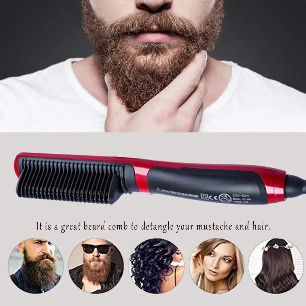 2019 New Beard Straightener Multifunctional Hair Beard Straightening Comb Quick Styler for Man escova de cabel Men Accessories
2019 New Beard Straightener Multifunctional Hair Beard Straightening Comb Quick Styler for Man escova de cabel Men Accessories
