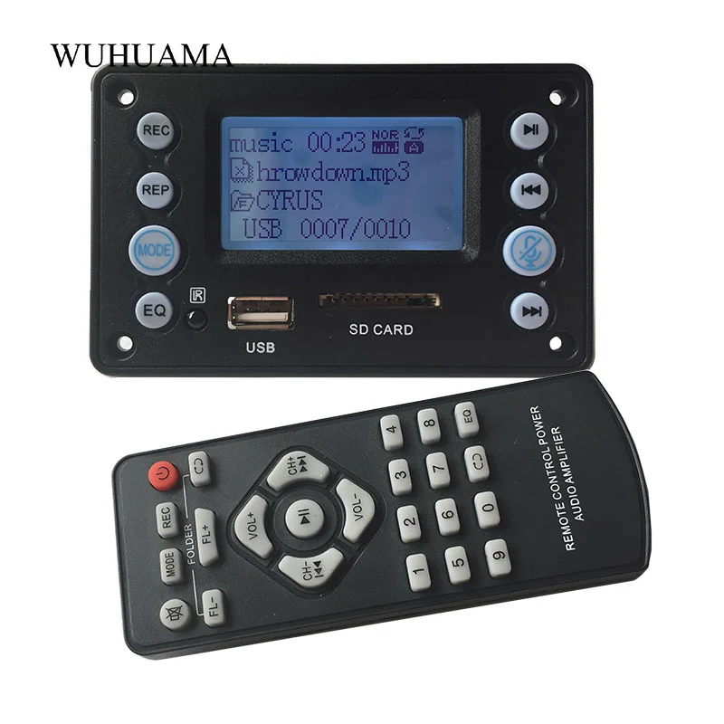 5V LCD Lyrics MP3 Decoder Board Bluetooth 4.2 Audio Receiver APE FLAC WMA WAV Decoding Support Recording Radio Display
5V LCD Lyrics MP3 Decoder Board Bluetooth 4.2 Audio Receiver APE FLAC WMA WAV Decoding Support Recording Radio Display