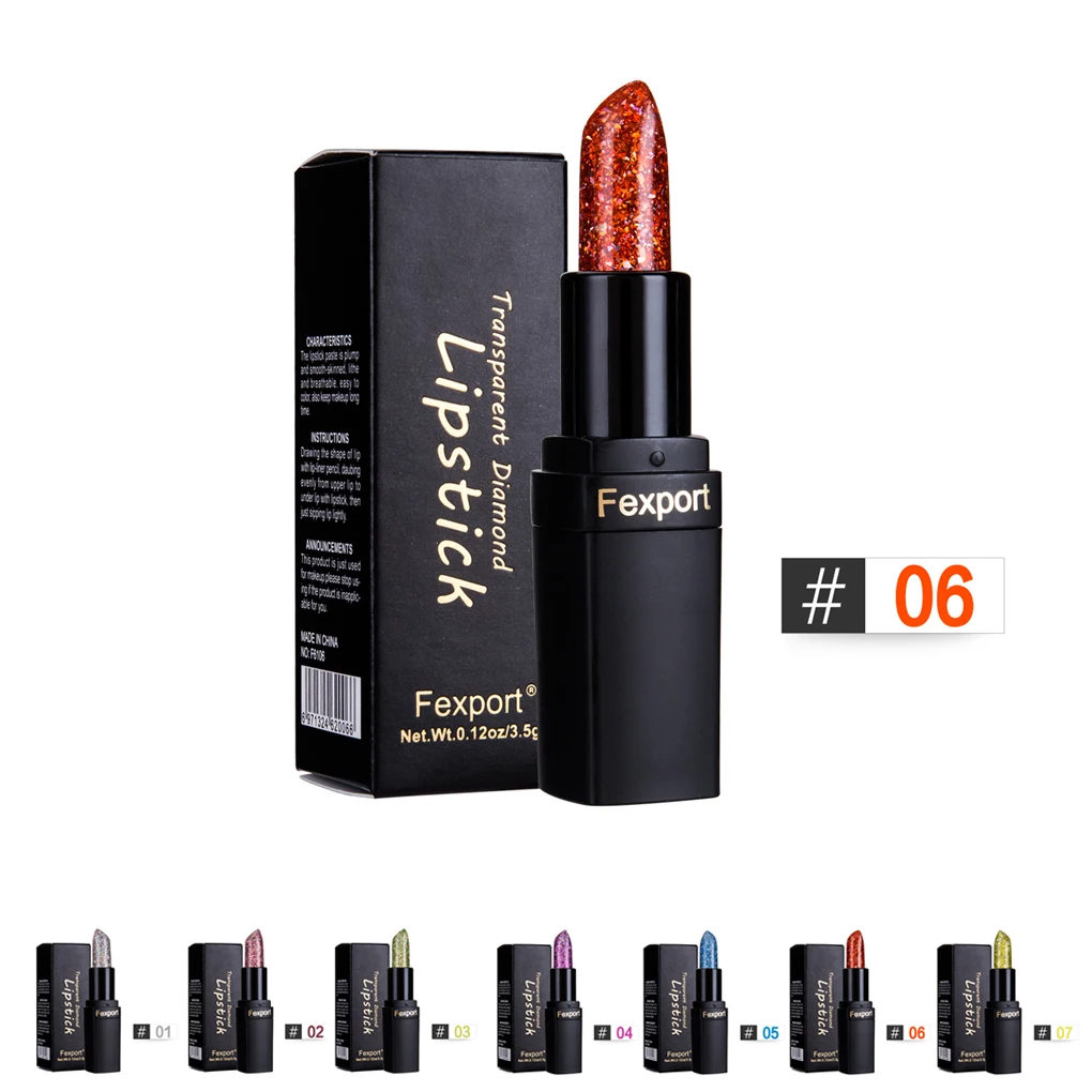 Fexport 7 Color Moisturizing Lipstick Temperature Change Stain Tint Matte Lasting Woman Girl Sequins Lipgloss
Fexport 7 Color Moisturizing Lipstick Temperature Change Stain Tint Matte Lasting Woman Girl Sequins Lipgloss